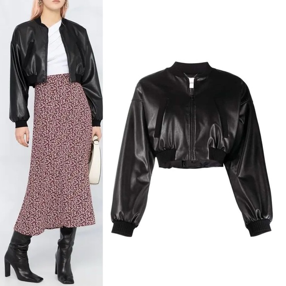 DOROTHEE SCHUMACHER Jackets & Blazers - Dorothee Schumacher article sleek performance Faux Leather jacket Black Size 4